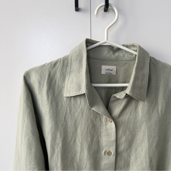 (SOLD ON FB) ARITZIA WILFRED Proposal Linen Shirt - Picture 5 of 8